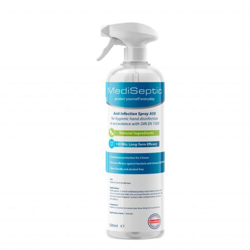 MediSeptic Skin-friendly, anti-microbial hand sanitizer 500ml